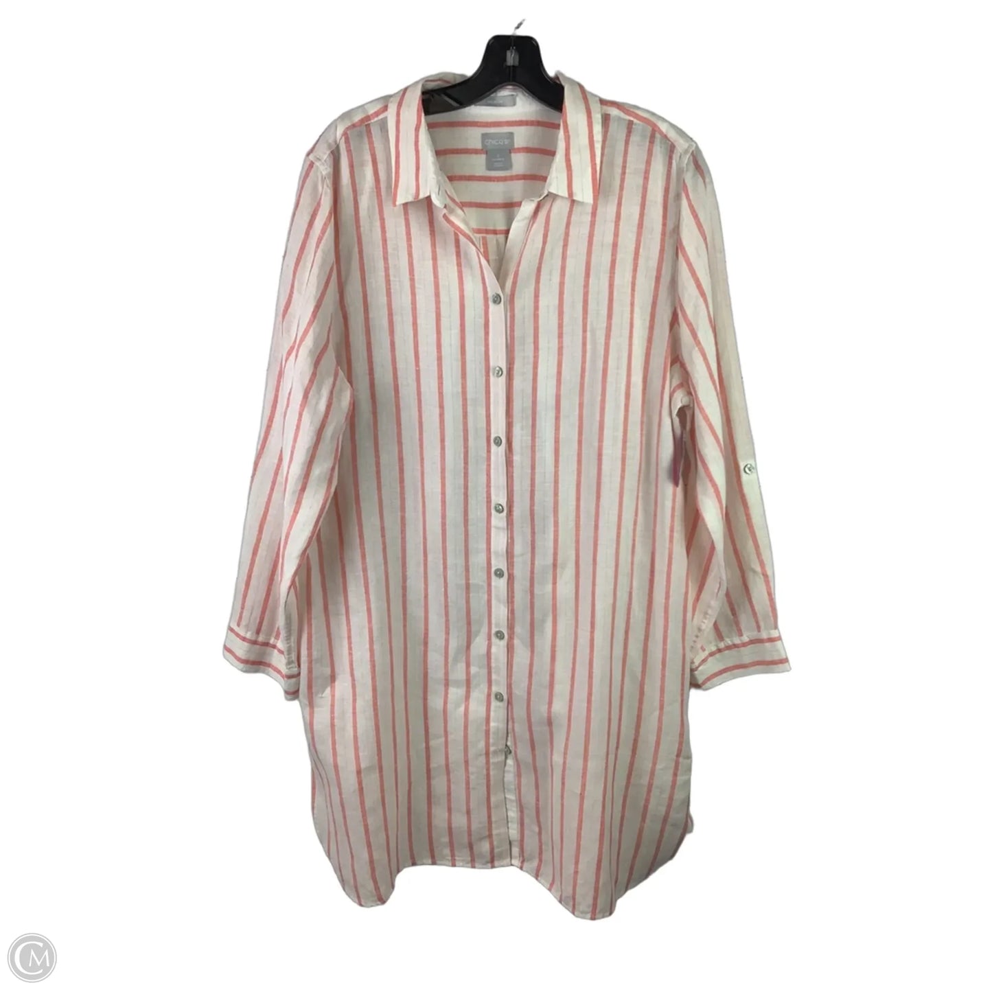 Dress Casual Short By Chicos In Striped Pattern, Size: Xl