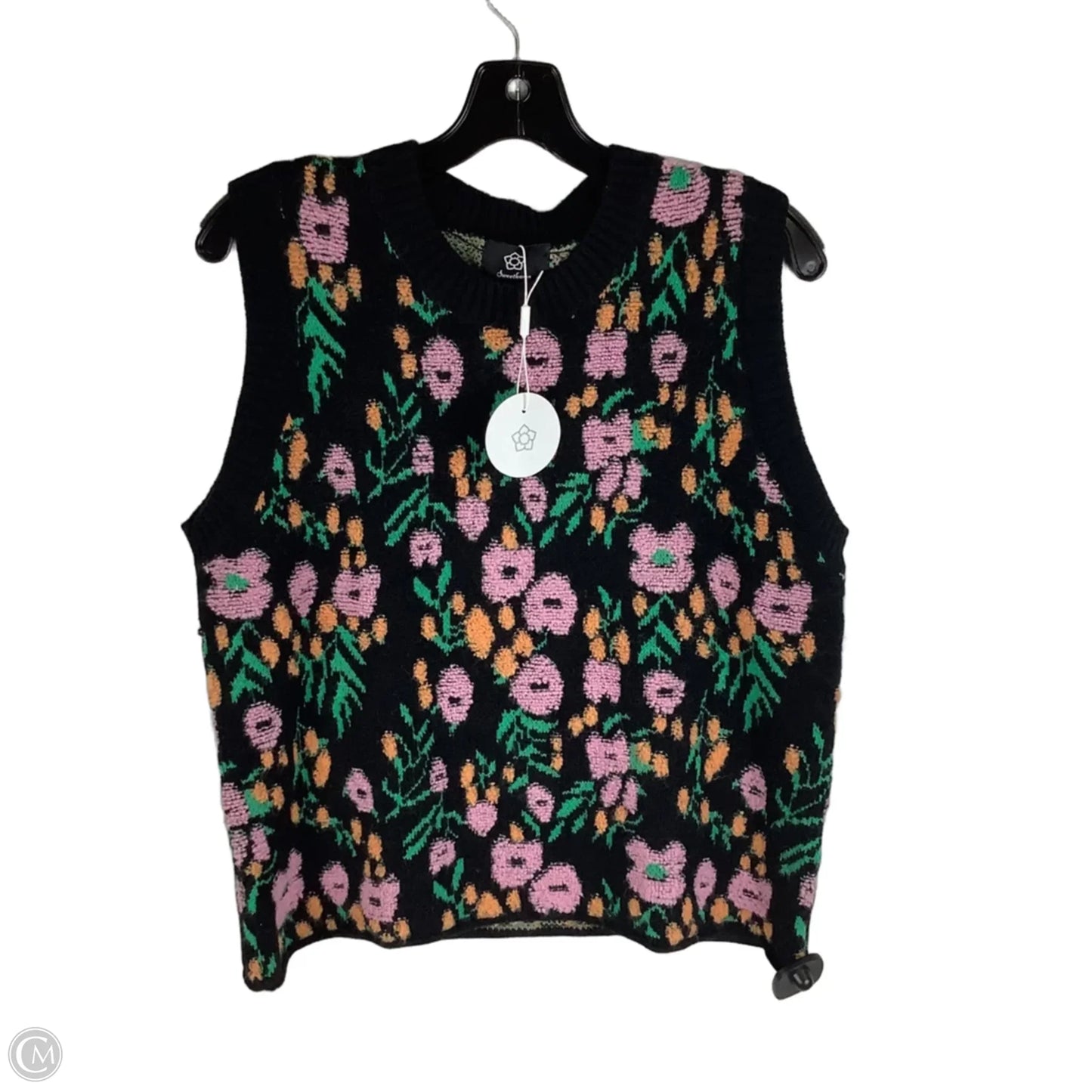 Sweater Short Sleeve By Clothes Mentor In Floral Print, Size: S
