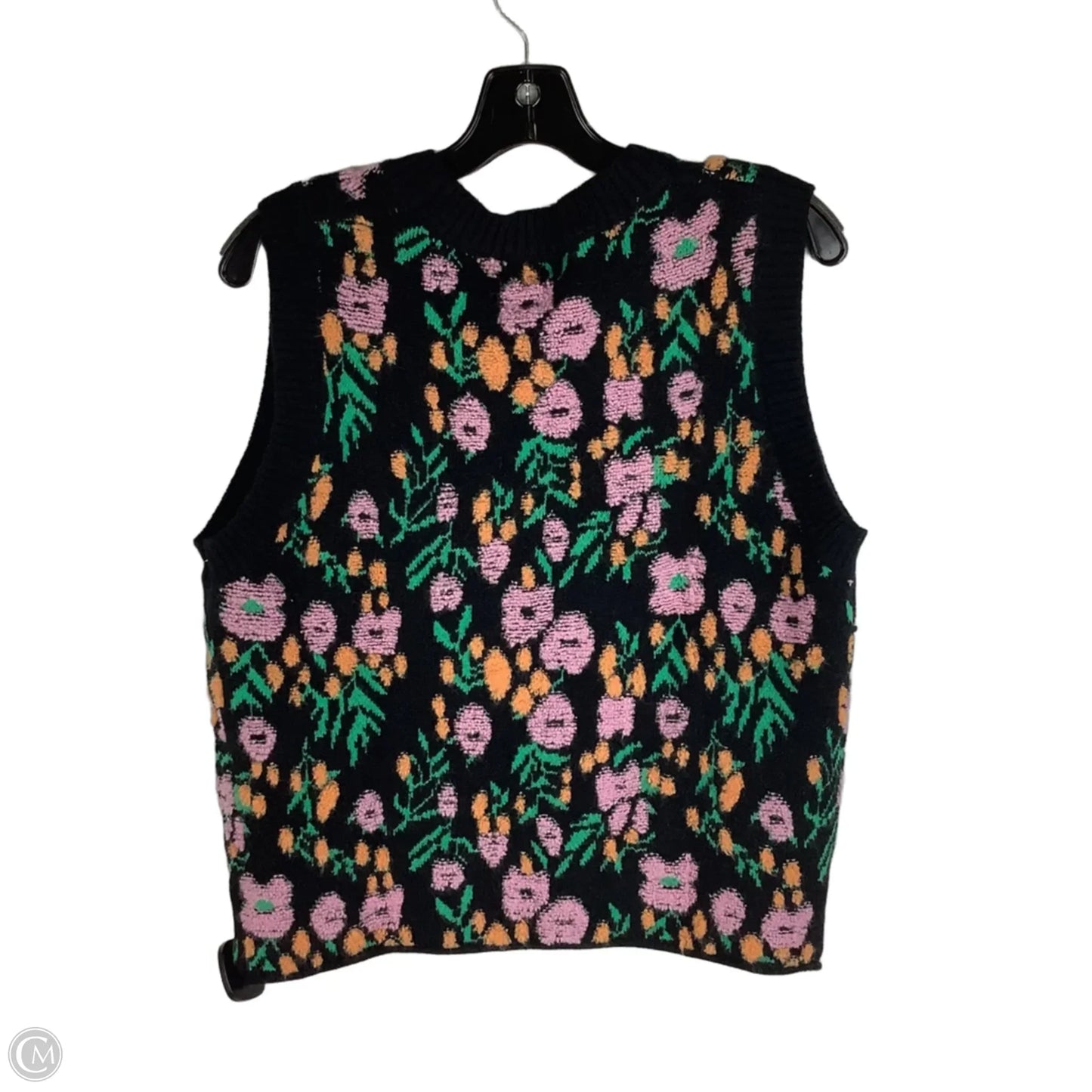 Sweater Short Sleeve By Clothes Mentor In Floral Print, Size: S