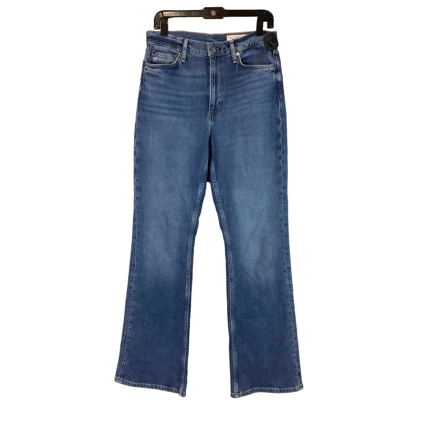 Jeans Straight By Rag And Bone In Blue Denim, Size: 6 (28)