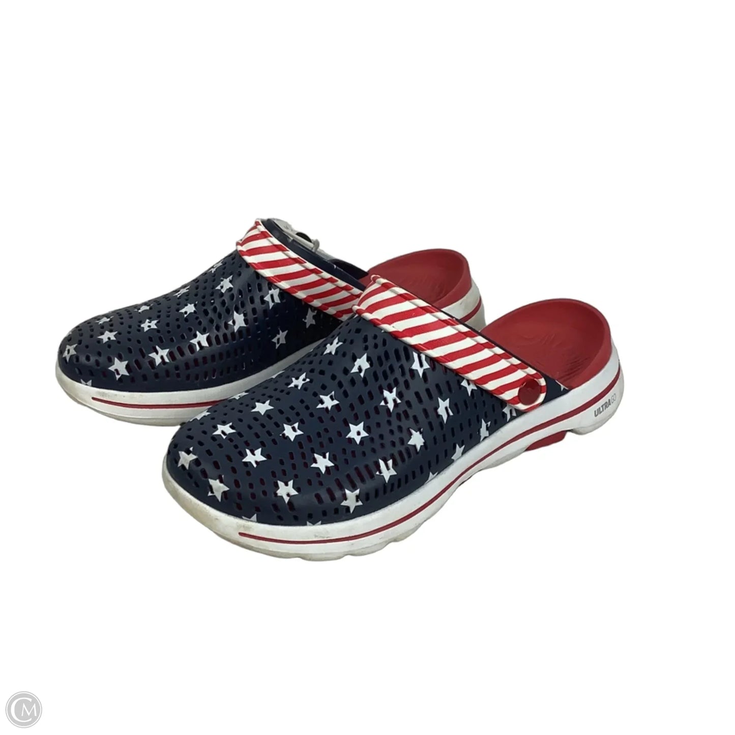 Shoes Flats By Skechers In Blue & Red, Size: 8