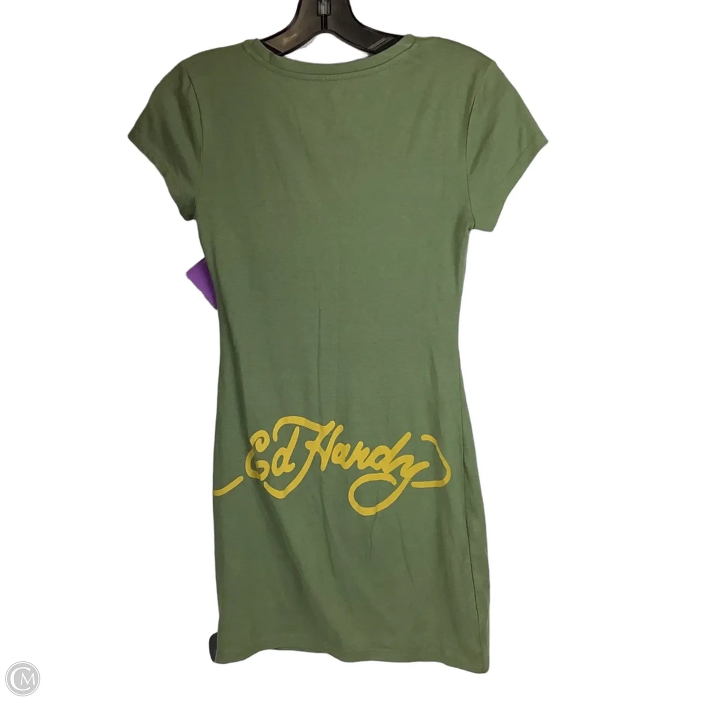 Dress Casual Short By Ed Hardy In Green, Size: Xs