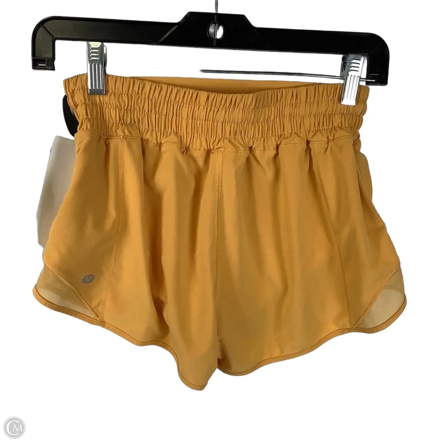 Athletic Shorts By Lululemon In Yellow, Size: 4