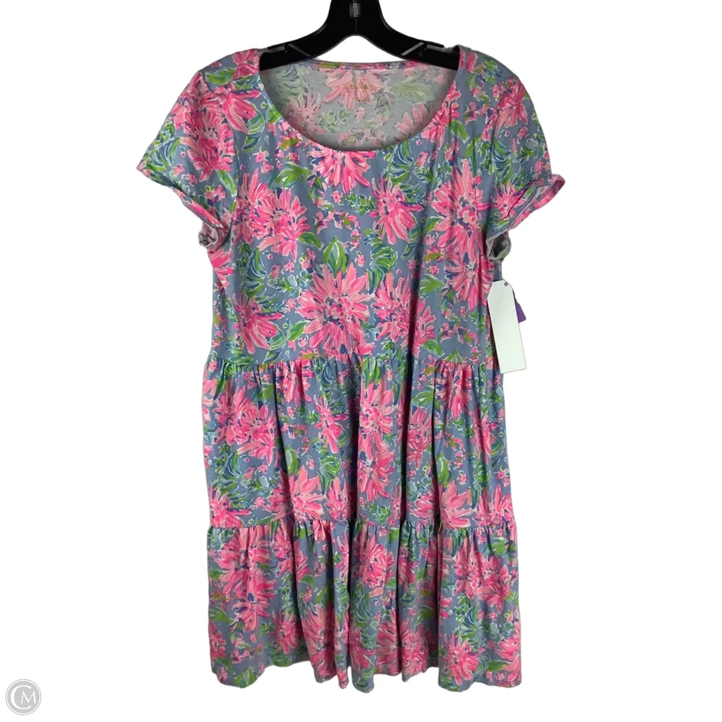 Dress Designer By Lilly Pulitzer In Blue & Pink, Size: L