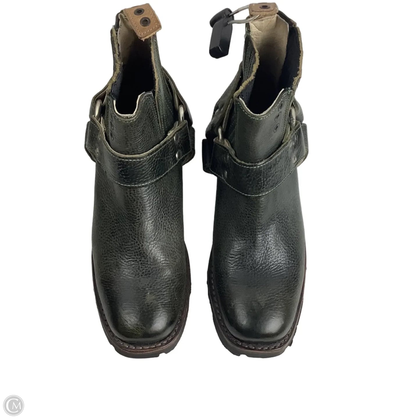 Boots Ankle Heels By Freebird In Green, Size: 8
