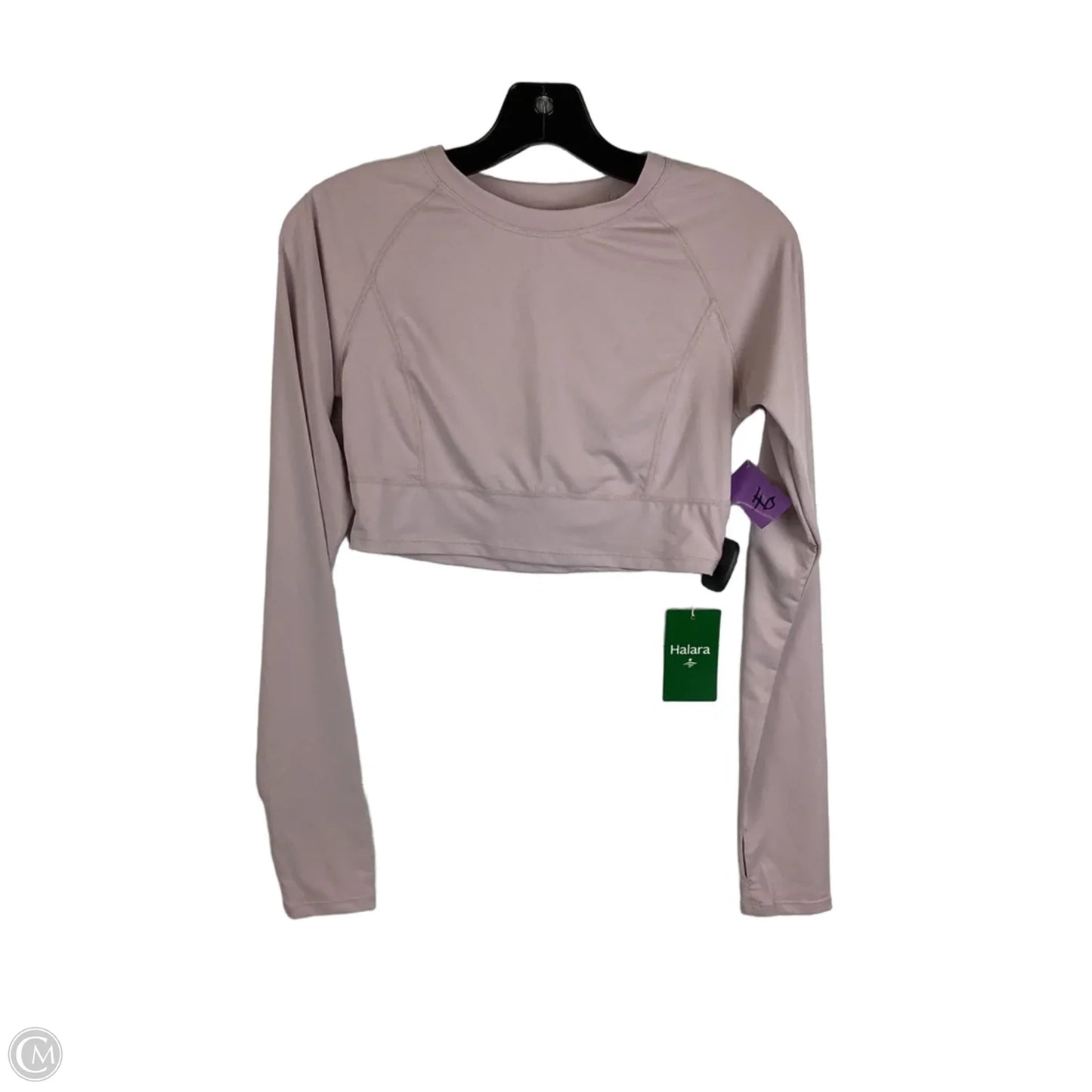 Athletic Top Long Sleeve Crewneck By Halara In Pink, Size: M
