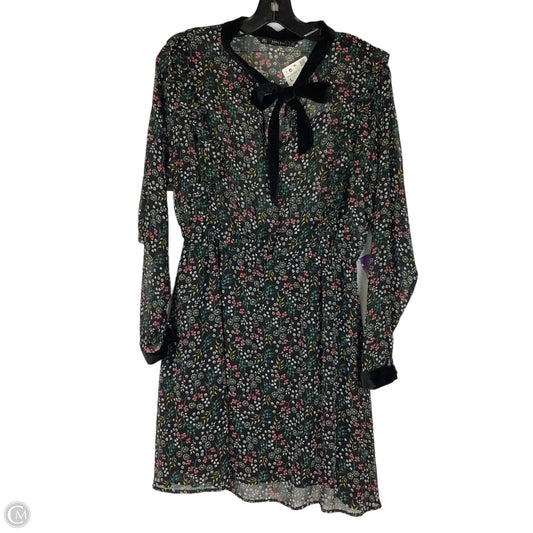 Dress Casual Short By Zara In Floral Print, Size: L