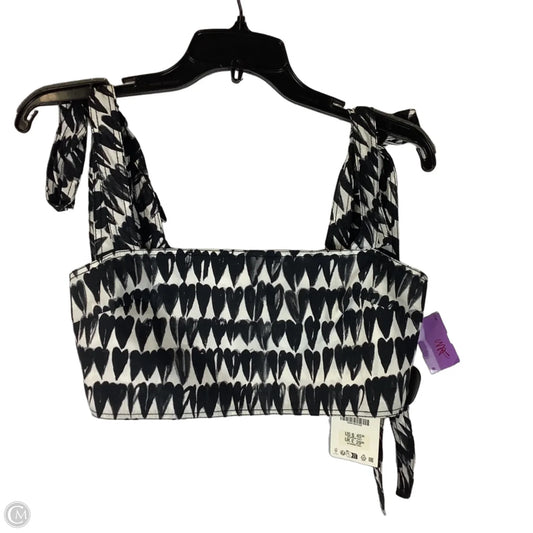 Top Sleeveless By Zara In Black, Size: S