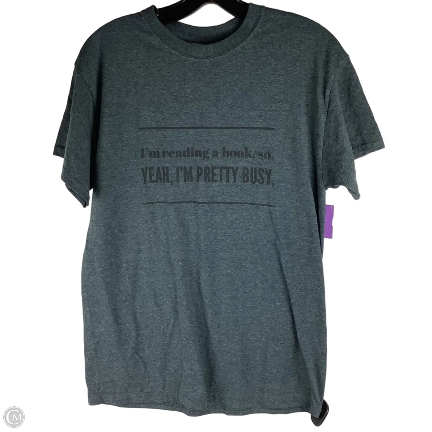 Top Short Sleeve By Clothes Mentor In Grey, Size: M
