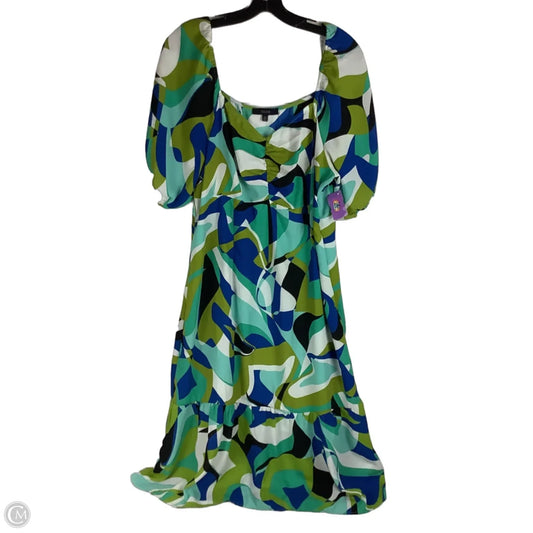 Dress Casual Midi By Clothes Mentor In Green, Size: Xl