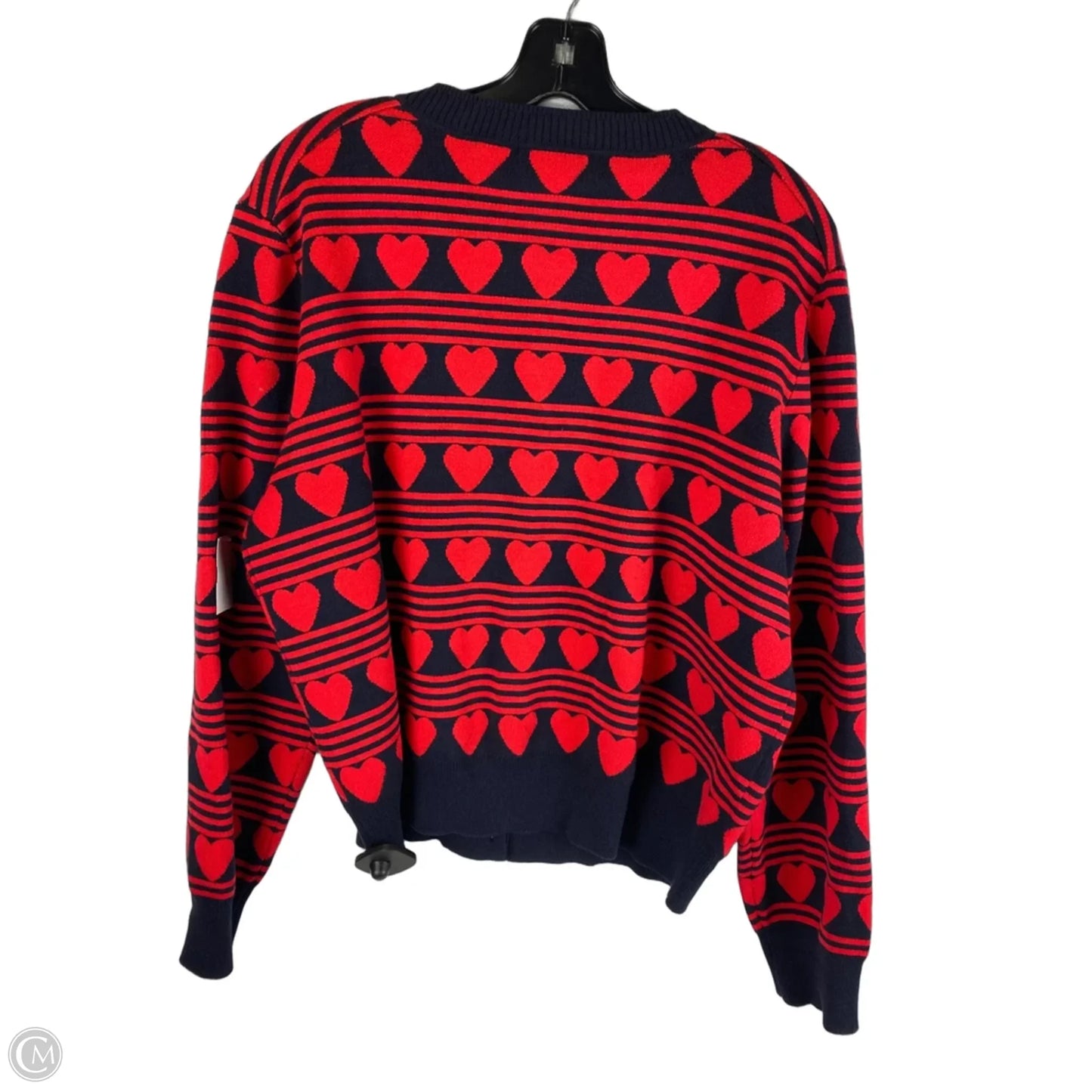 Cardigan By Free Assembly In Red, Size: Xl