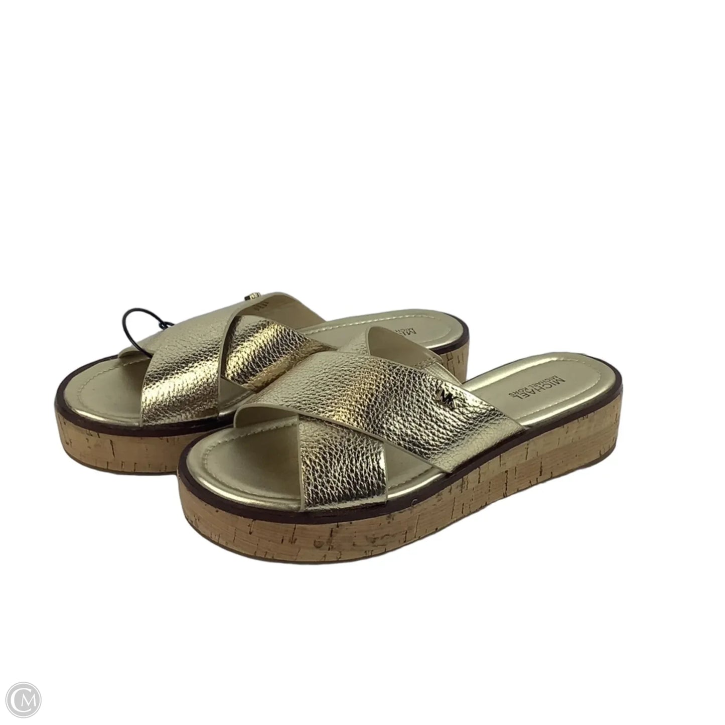 Sandals Flats By Michael By Michael Kors In Gold, Size: 7