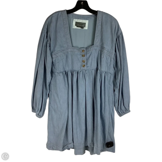 Dress Casual Short By Anthropologie In Blue Denim, Size: S