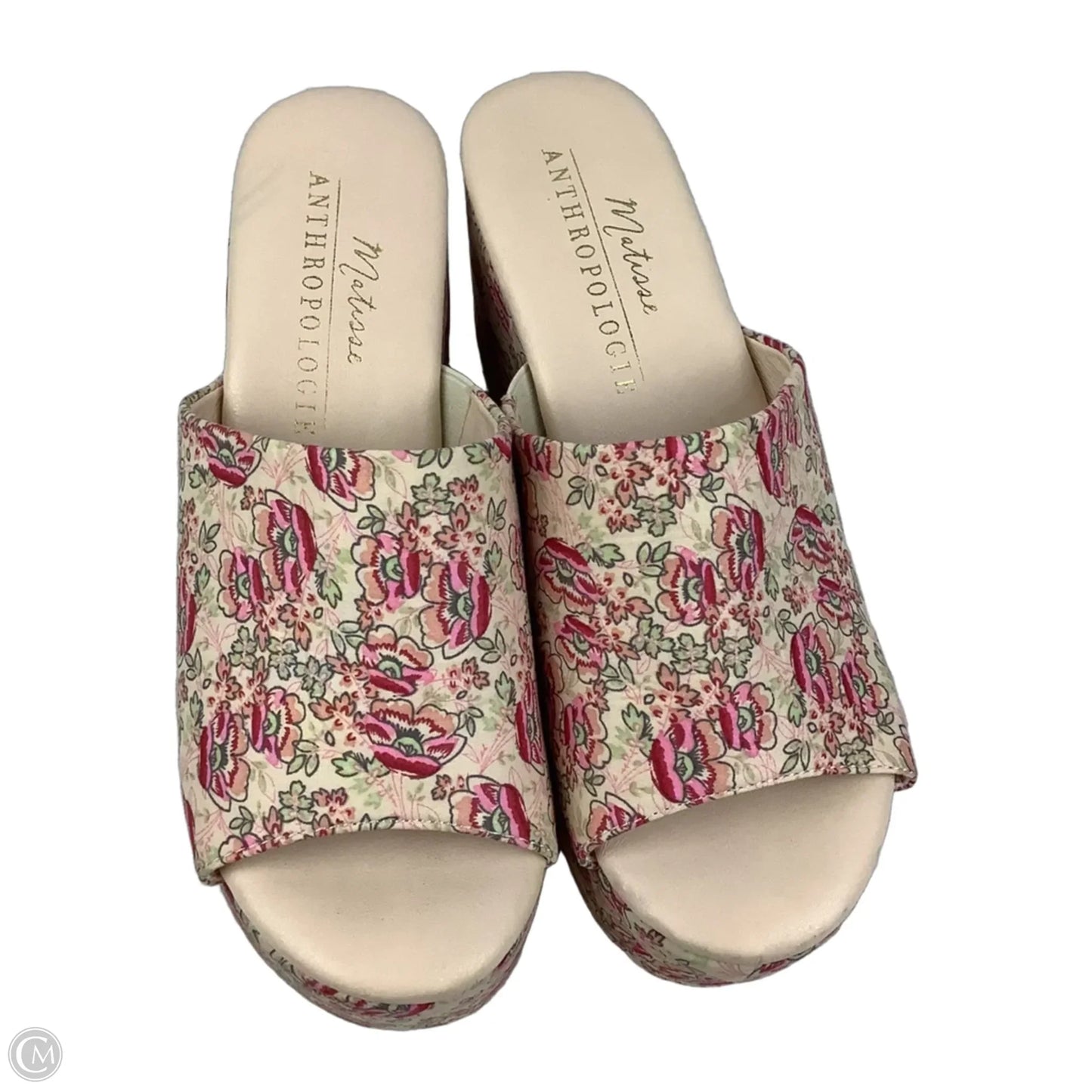 Sandals Heels Block By Matisse In Floral Print, Size: 7