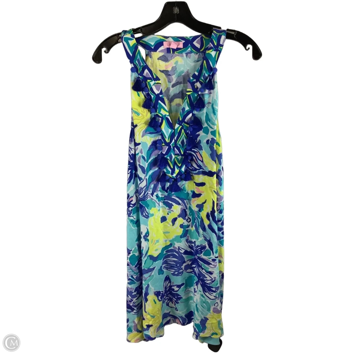 Dress Designer By Lilly Pulitzer In Blue & Yellow, Size: M