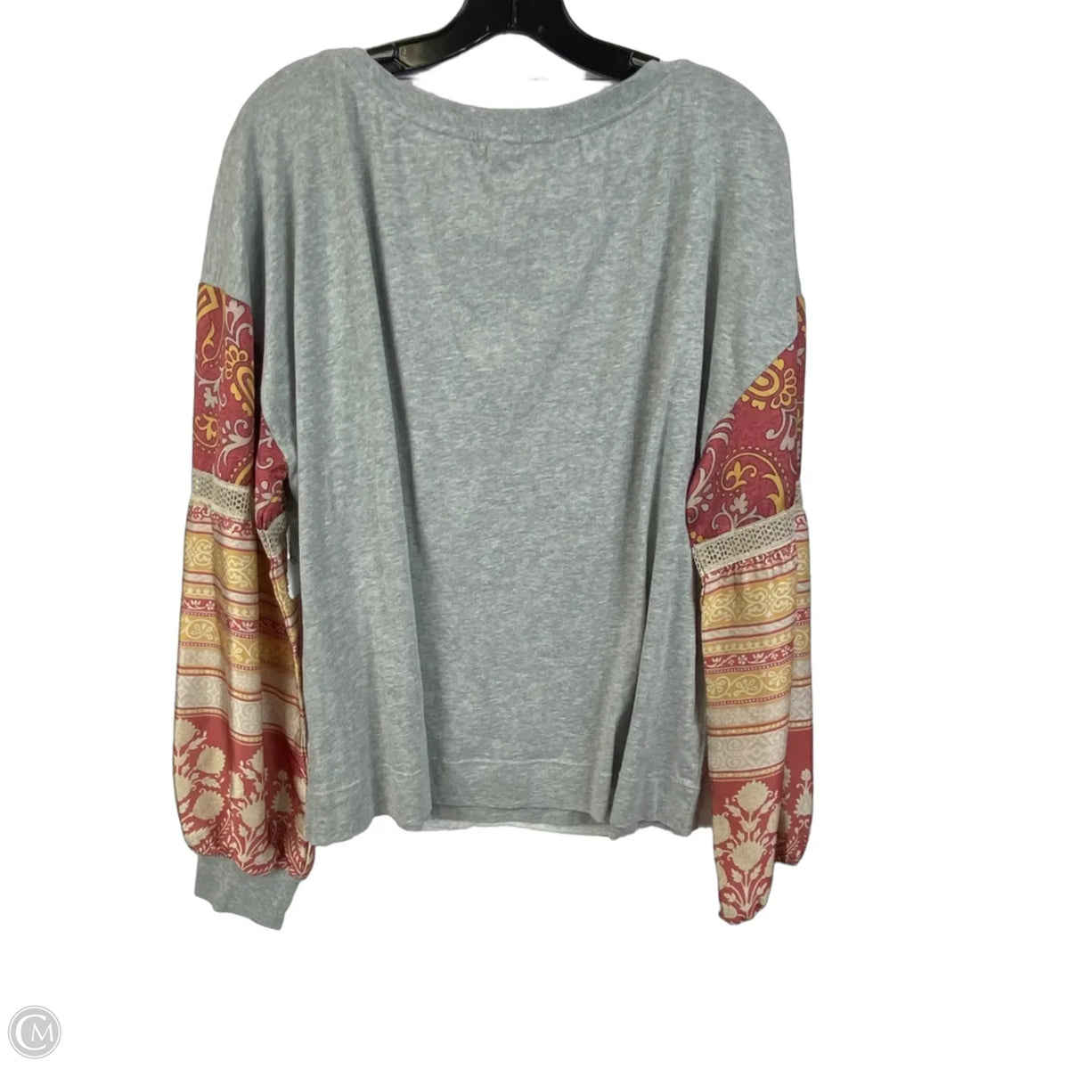 Top Long Sleeve By Tiny In Grey, Size: Xl