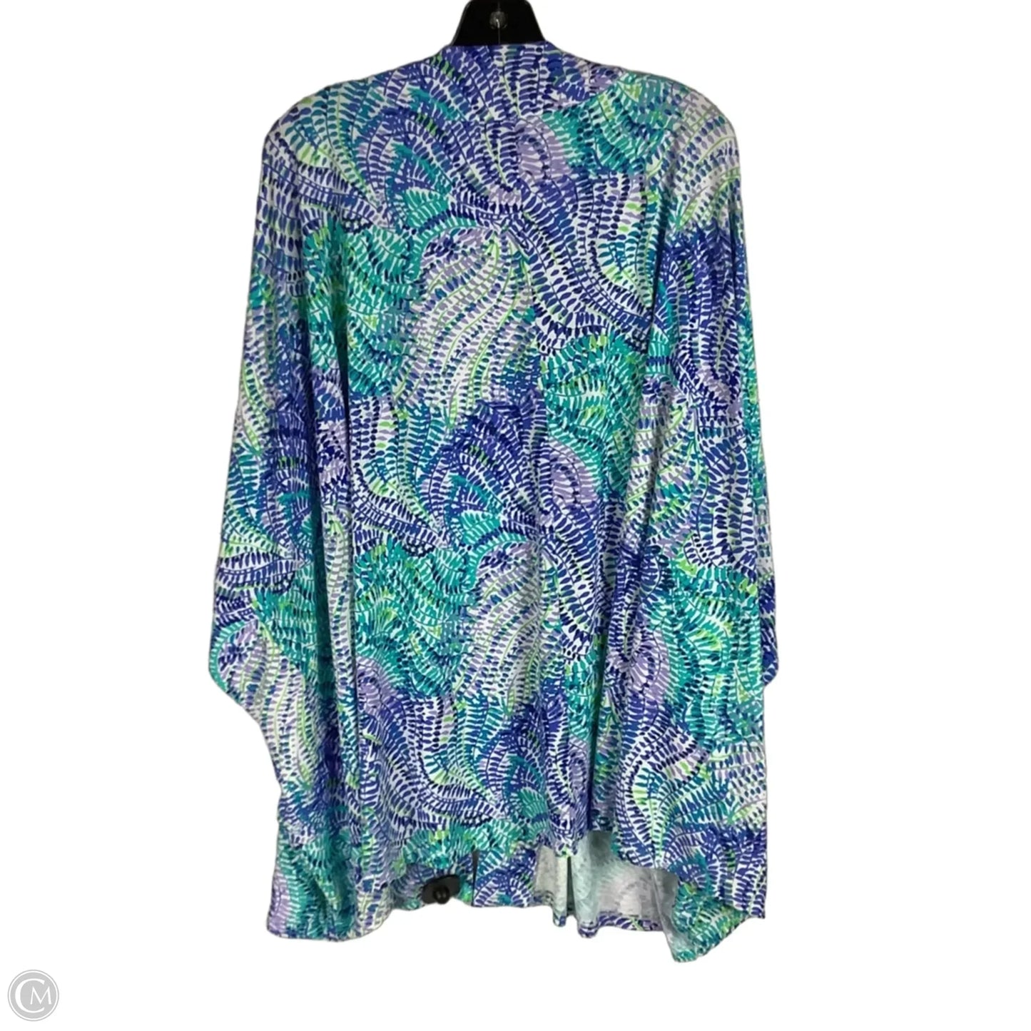 Kimono Designer By Lilly Pulitzer In Blue & Purple, Size: L/XL