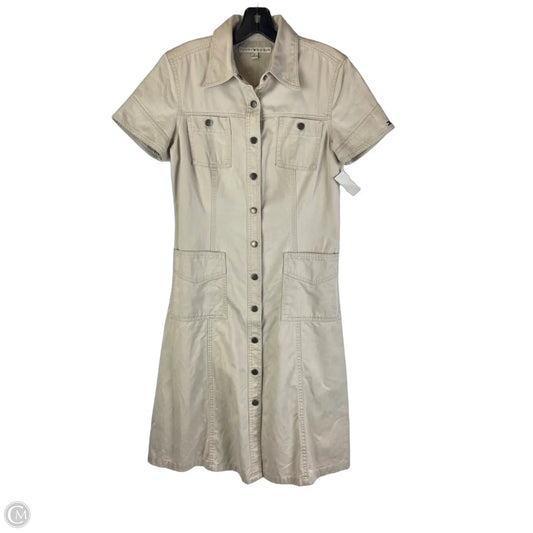 Dress Casual Midi By Tommy Hilfiger In Cream, Size: 8