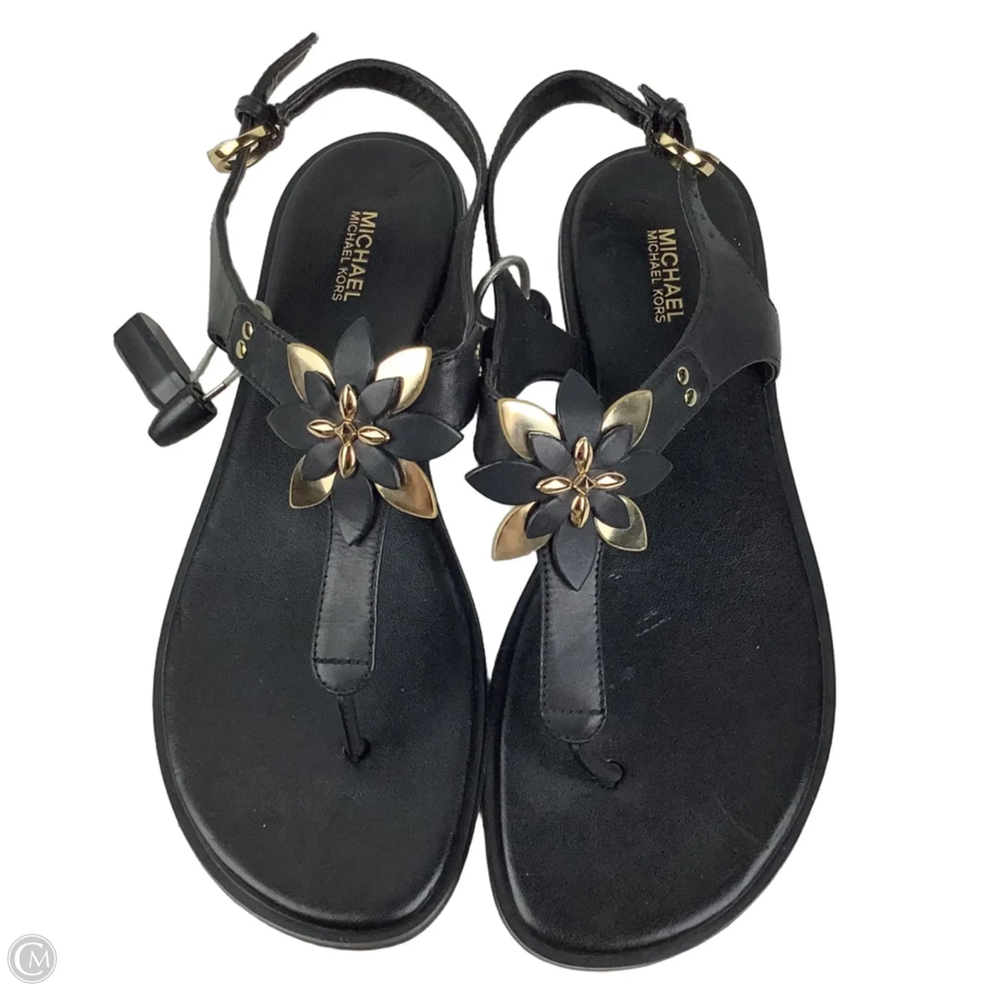 Sandals Flats By Michael By Michael Kors In Black, Size: 8