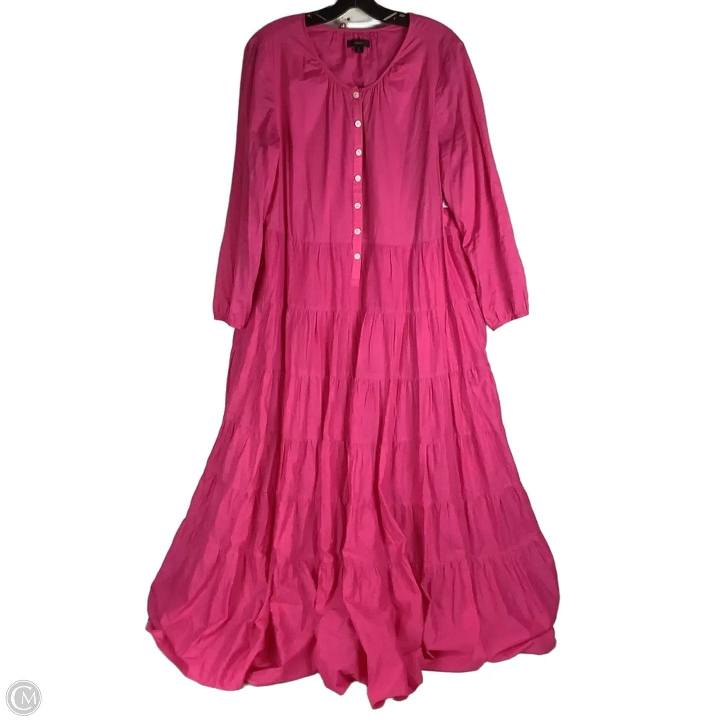 Dress Casual Maxi By J. Crew In Pink, Size: L