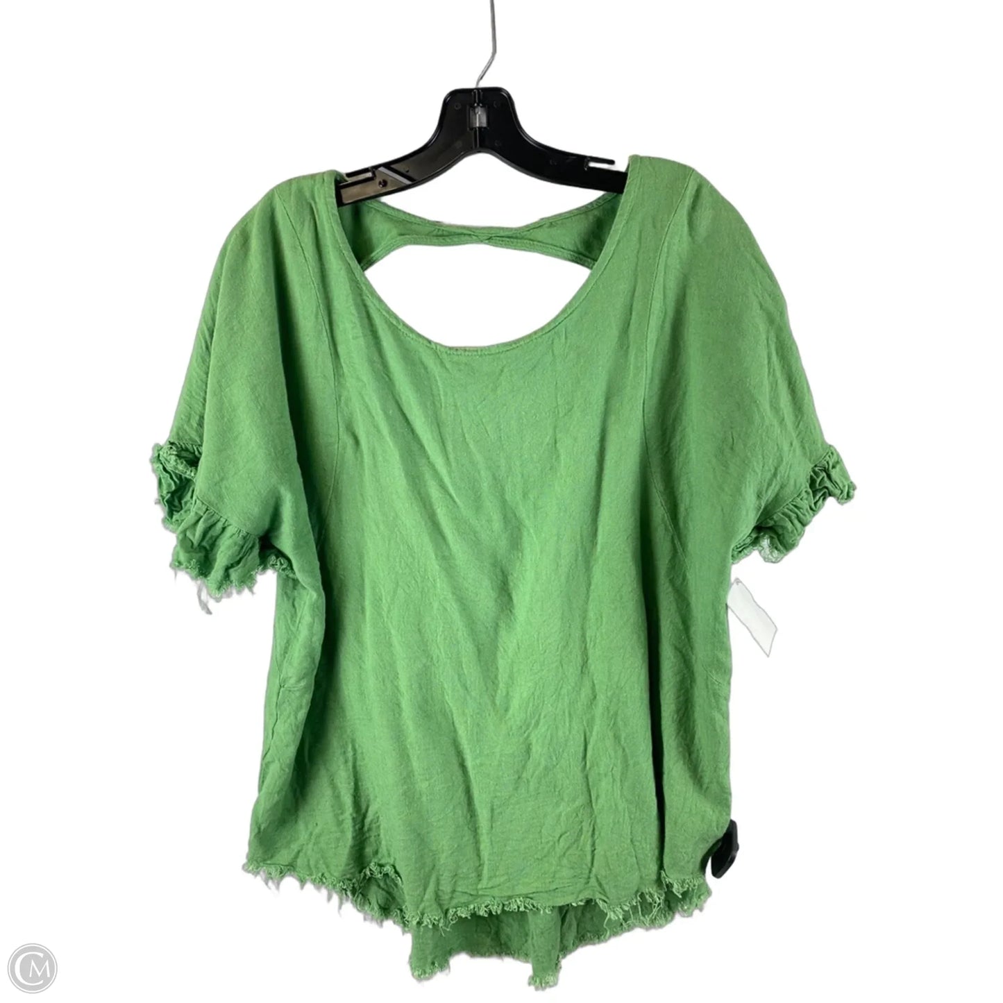 Top Short Sleeve By Umgee In Green, Size: M