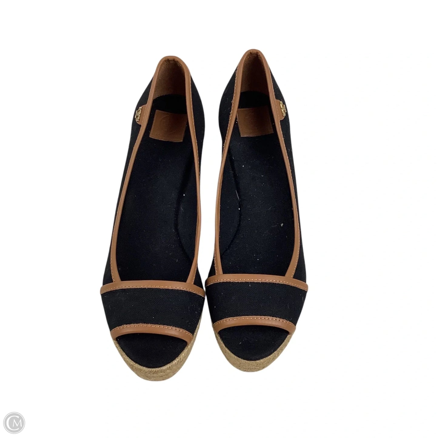 Shoes Designer By Tory Burch In Black & Brown, Size: 38.5