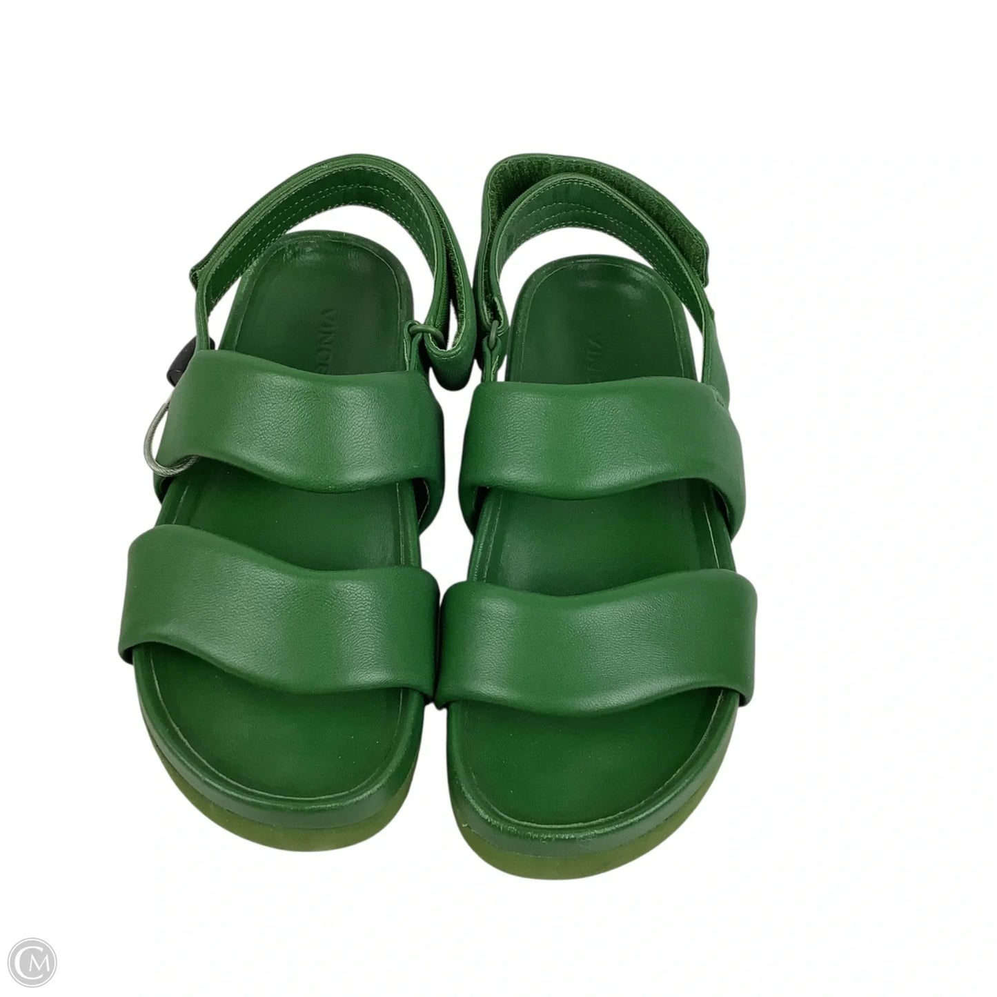 Sandals Flats By Vince In Green, Size: 6.5
