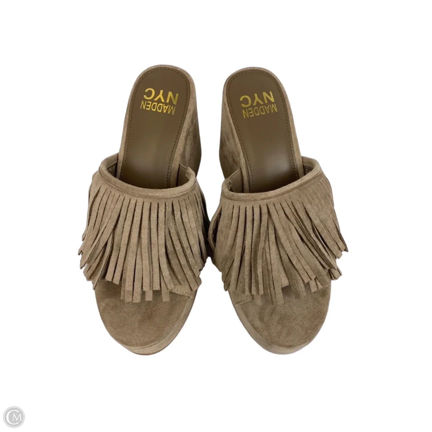 Sandals Heels Wedge By Madden Nyc In Brown, Size: 7