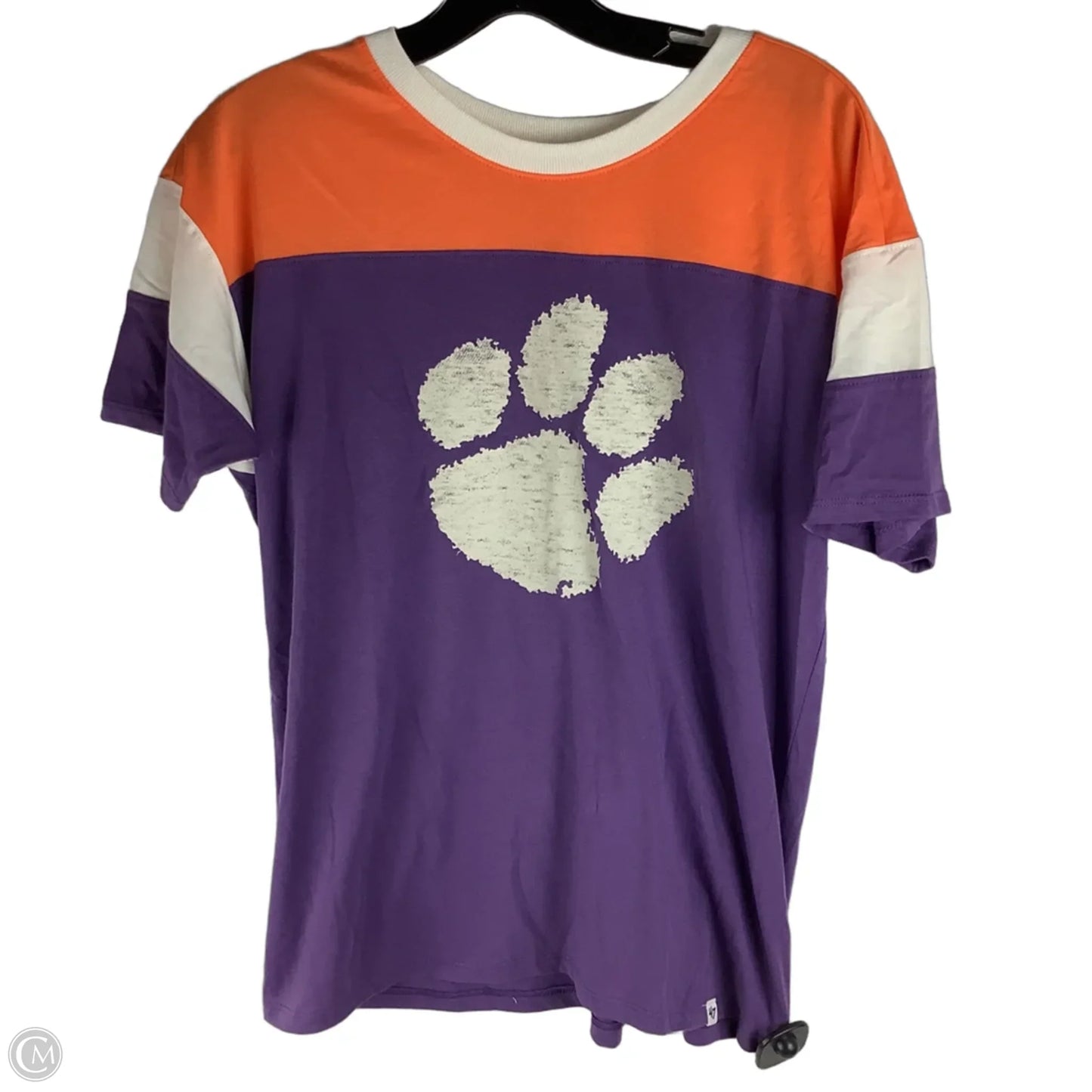 Top Short Sleeve By Clothes Mentor In Orange & Purple, Size: M