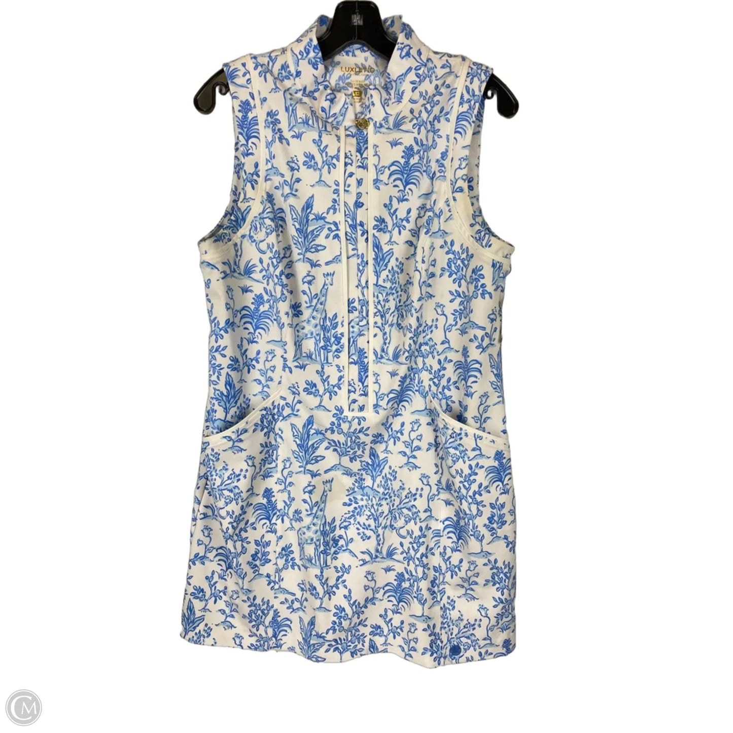 Dress Designer By Lilly Pulitzer In Blue, Size: 12
