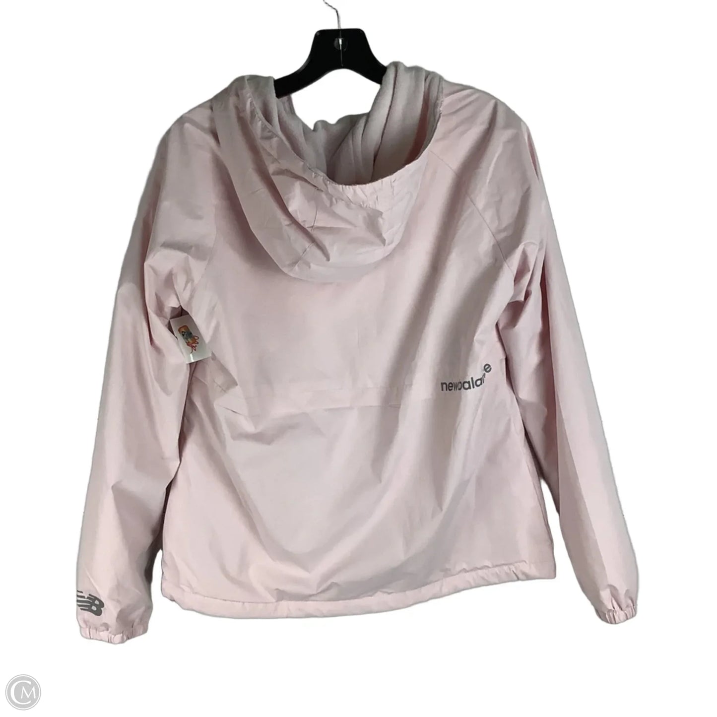 Jacket Windbreaker By New Balance In Pink, Size: M