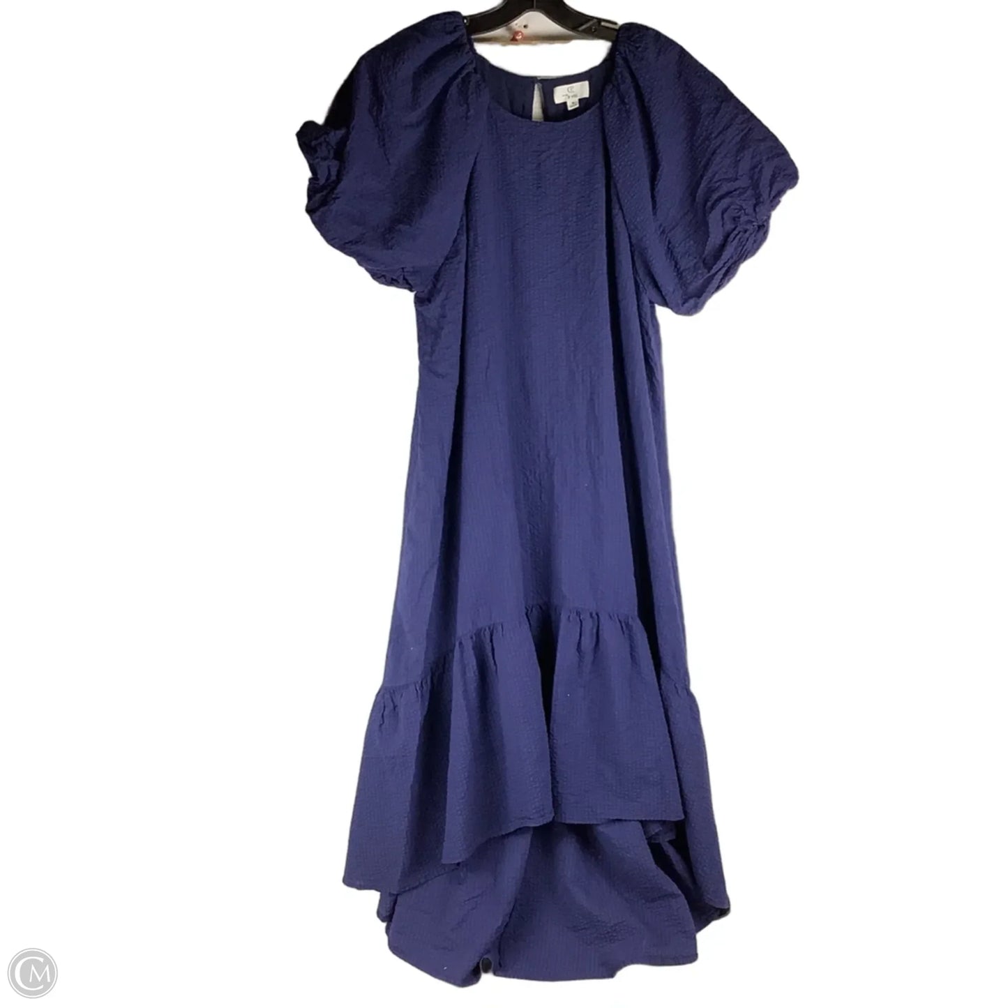 Dress Casual Midi By Cmc In Navy, Size: M