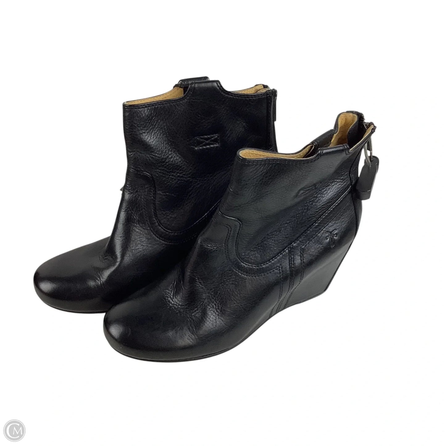 Boots Designer By Frye In Black, Size: 8.5