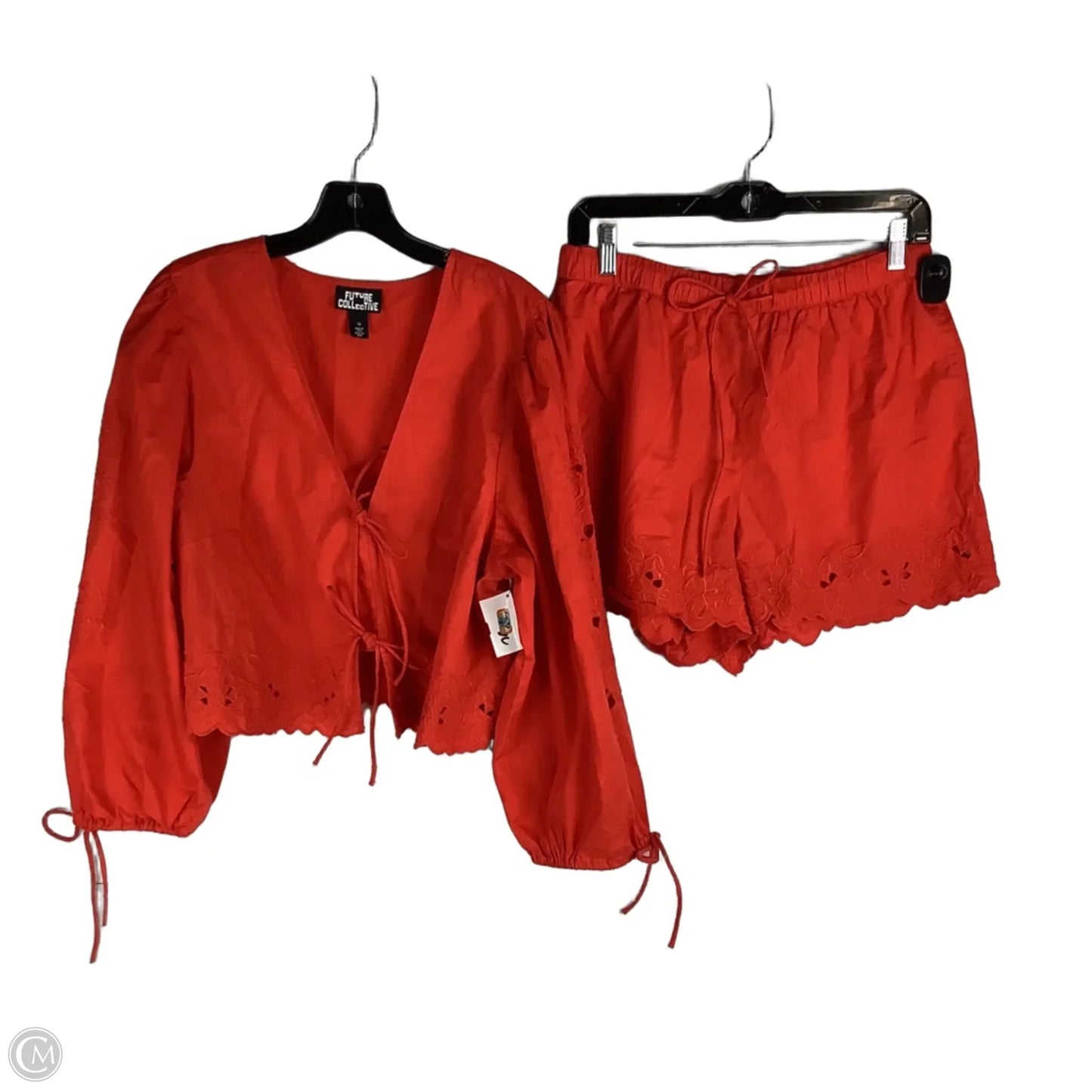Shorts Set By Future Collective In Red, Size: M