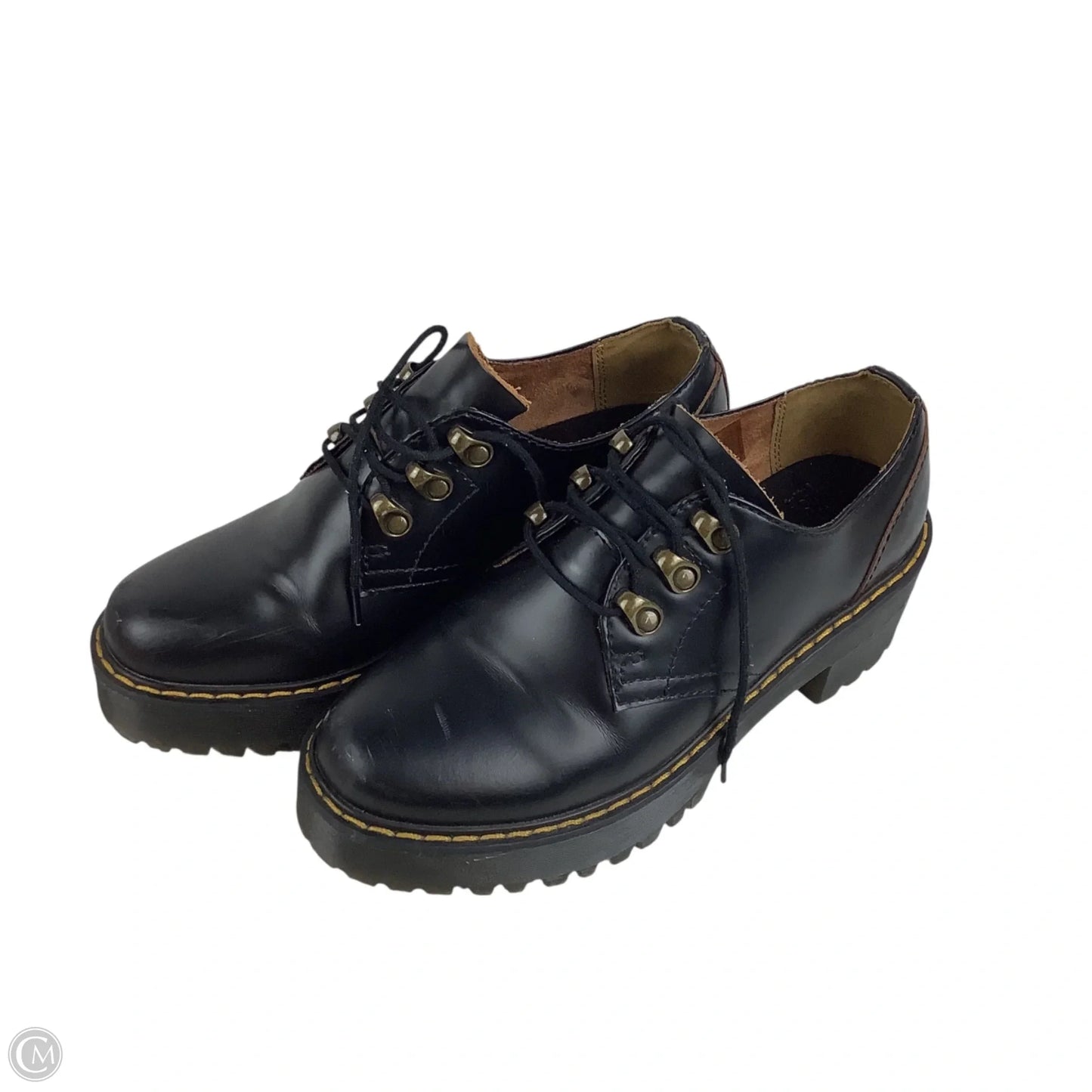 Shoes Heels Platform By Dr Martens In Black, Size: 6