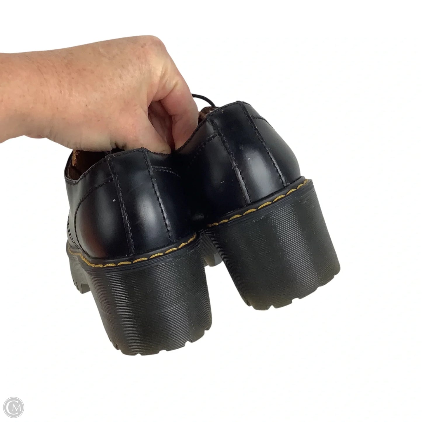 Shoes Heels Platform By Dr Martens In Black, Size: 6