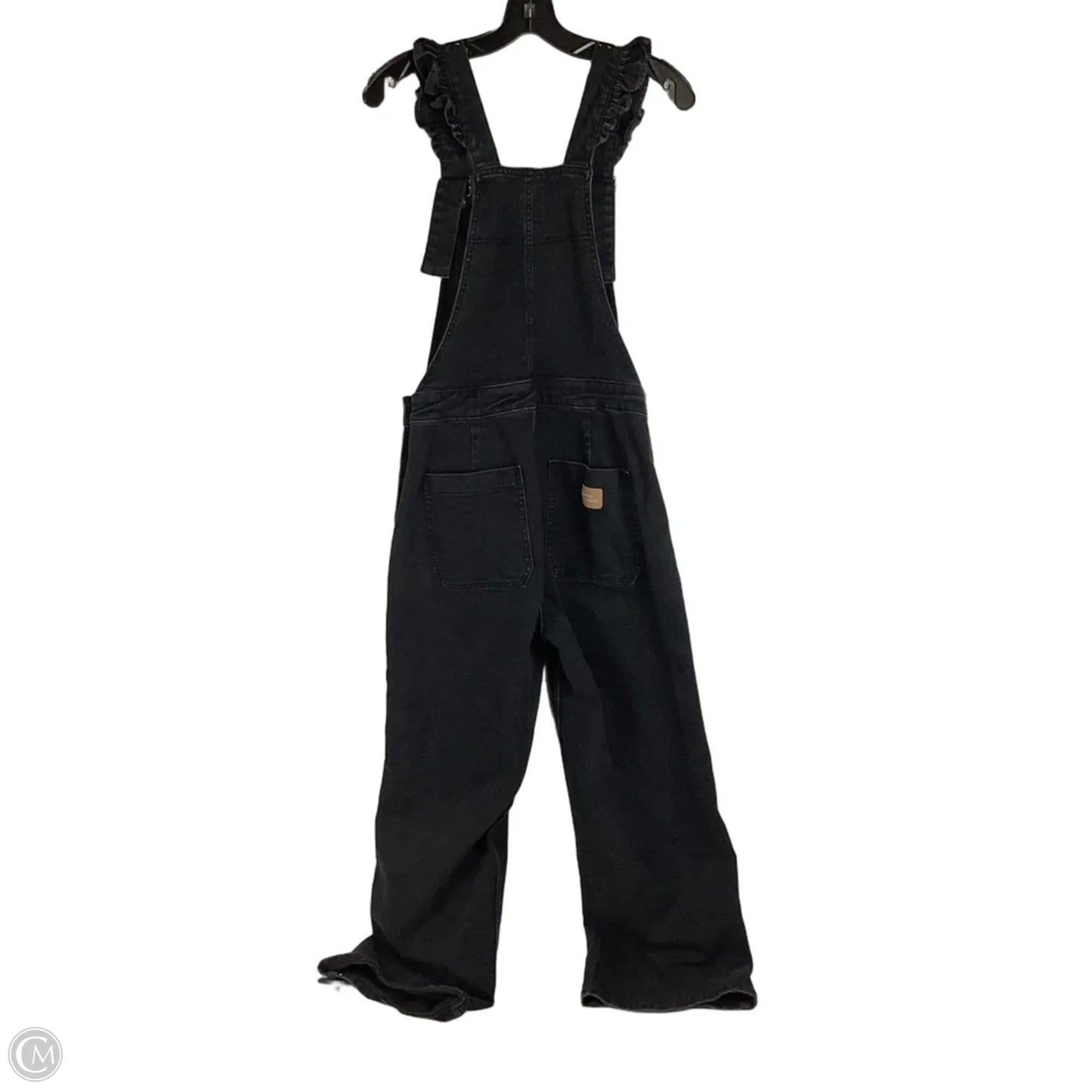 Overalls By Clothes Mentor In Black Denim, Size: 8