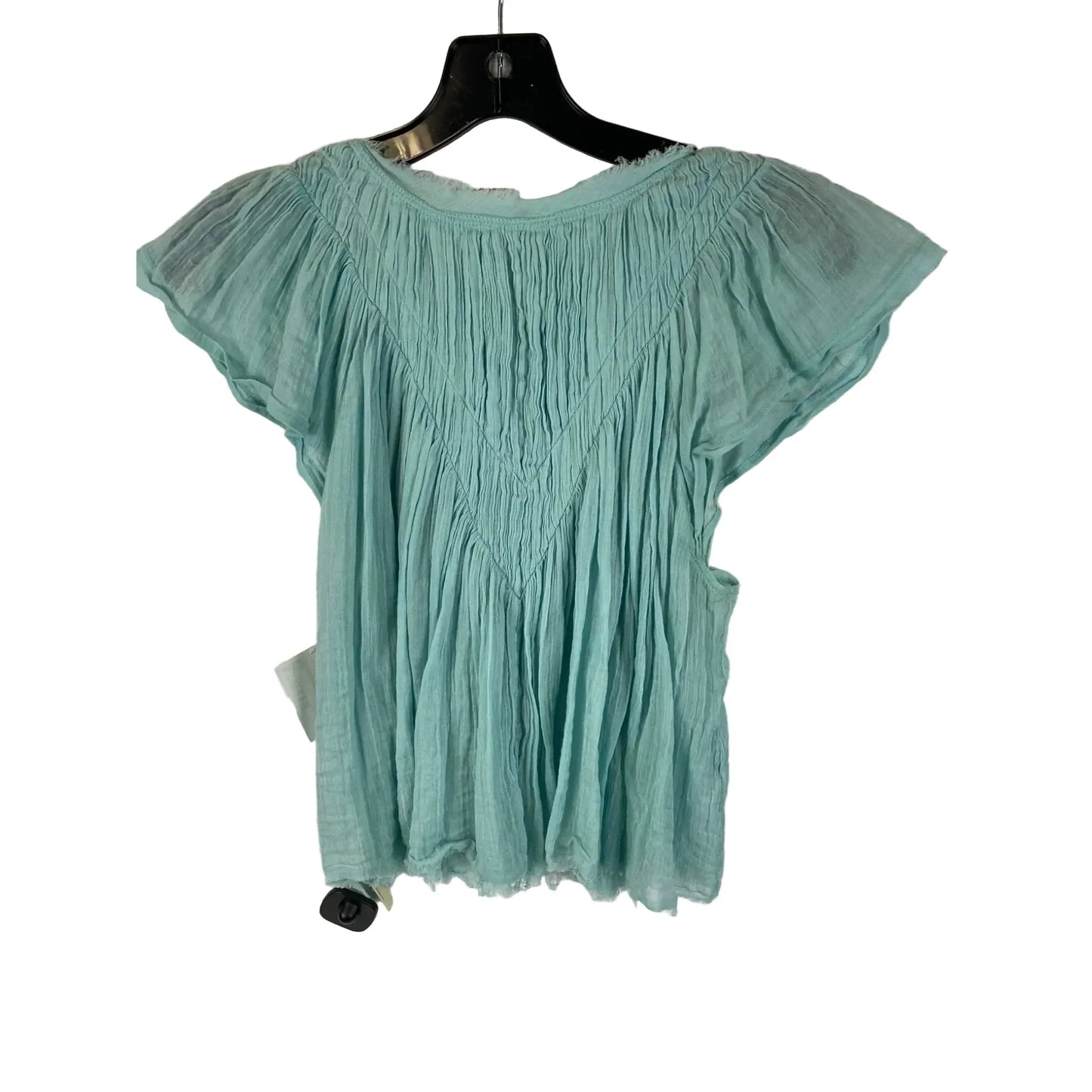 Top Short Sleeve By Free People In Blue