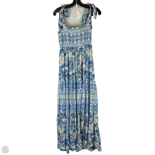 Dress Casual Maxi By Flying Tomato In Blue & White, Size: S