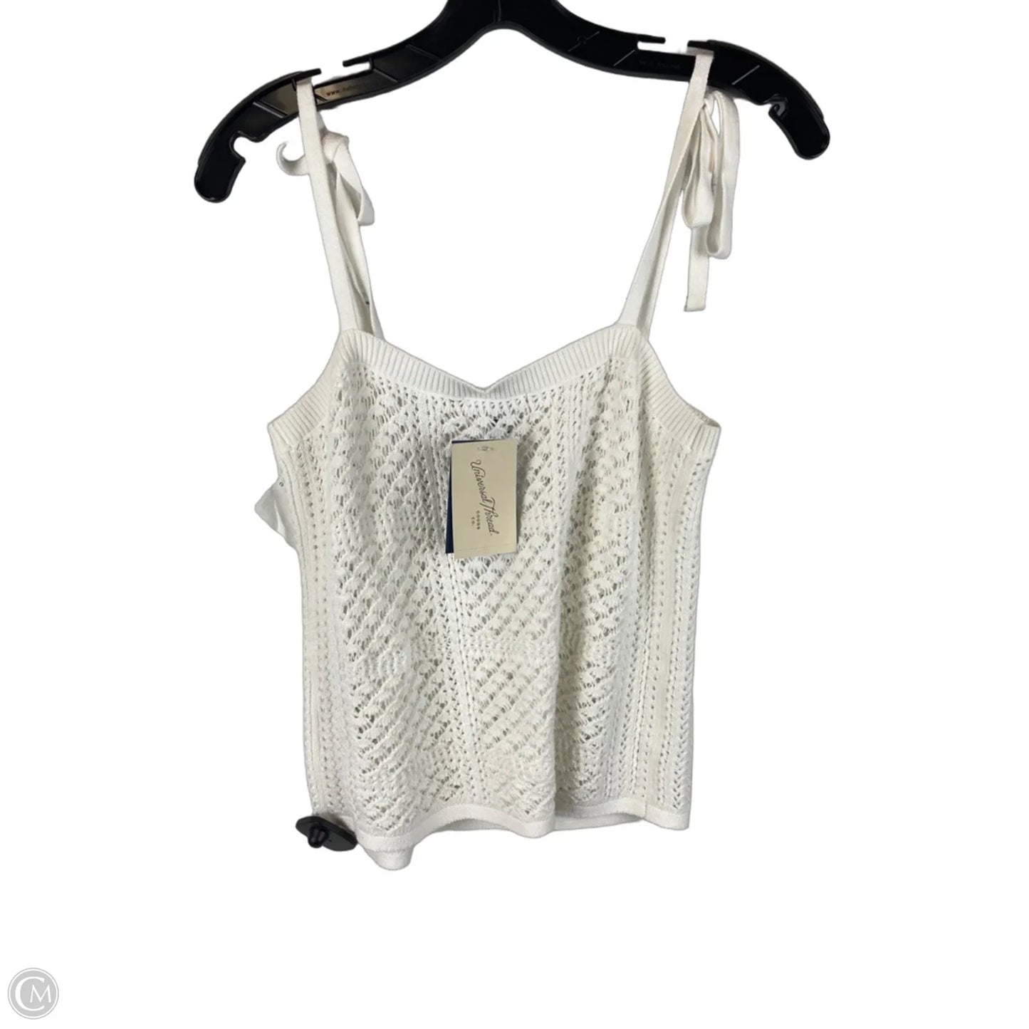 Top Sleeveless By Universal Thread In White, Size: M