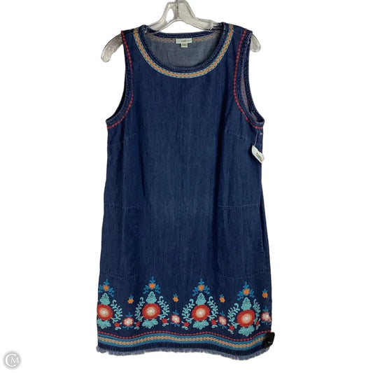 Dress Casual Short By J. Jill In Blue Denim, Size: M