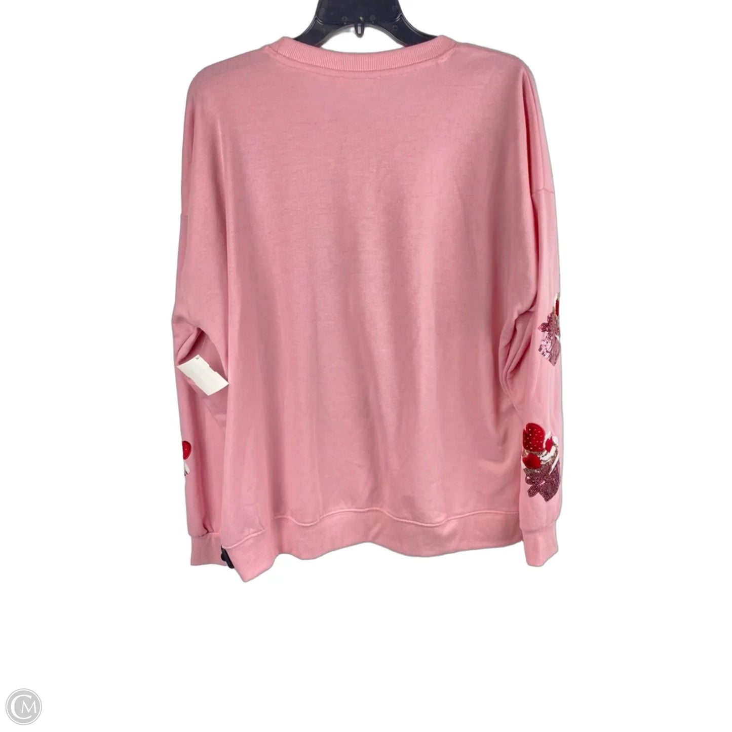 Sweatshirt Crewneck By Workshop In Pink, Size: Xl