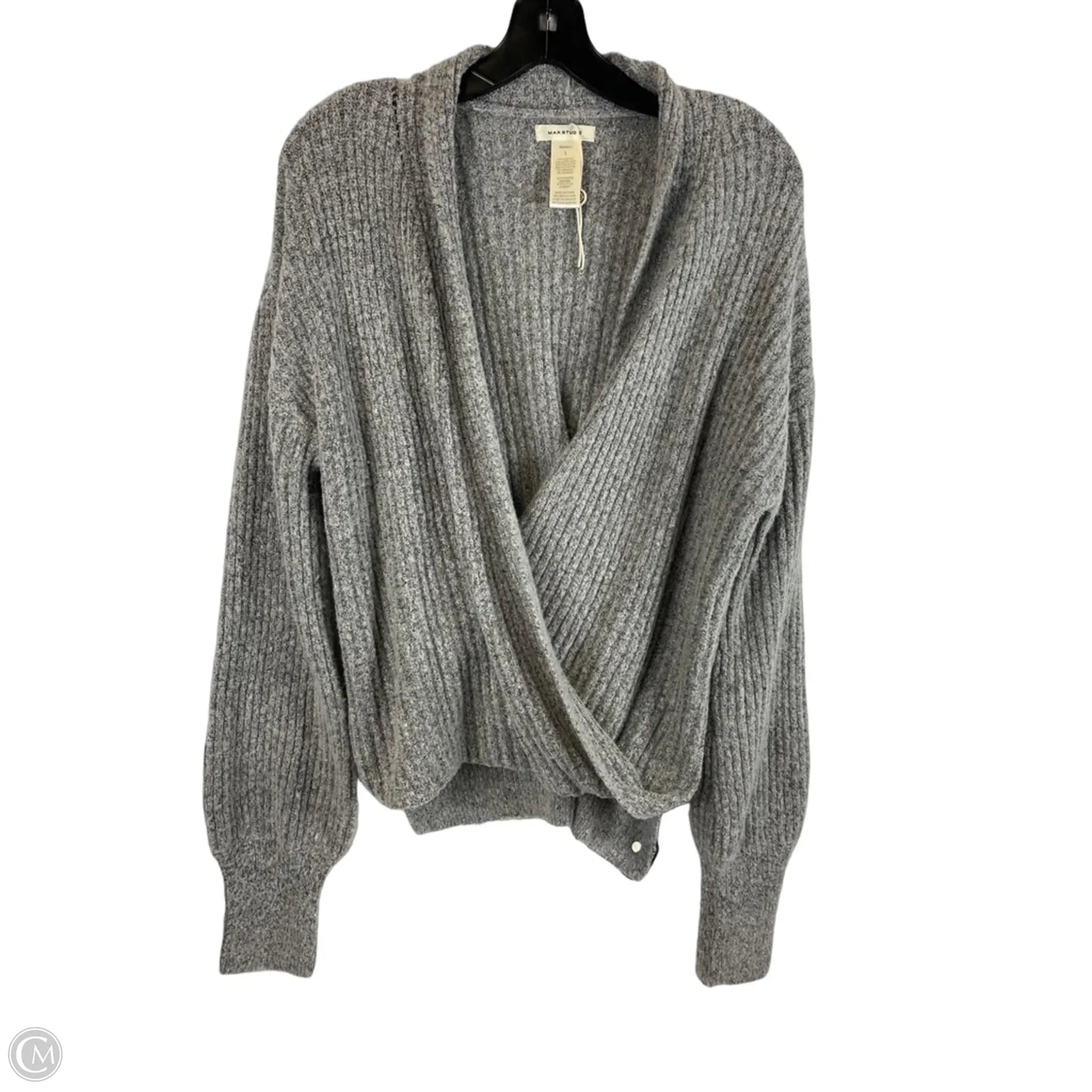 Sweater By Max Studio In Grey, Size: L