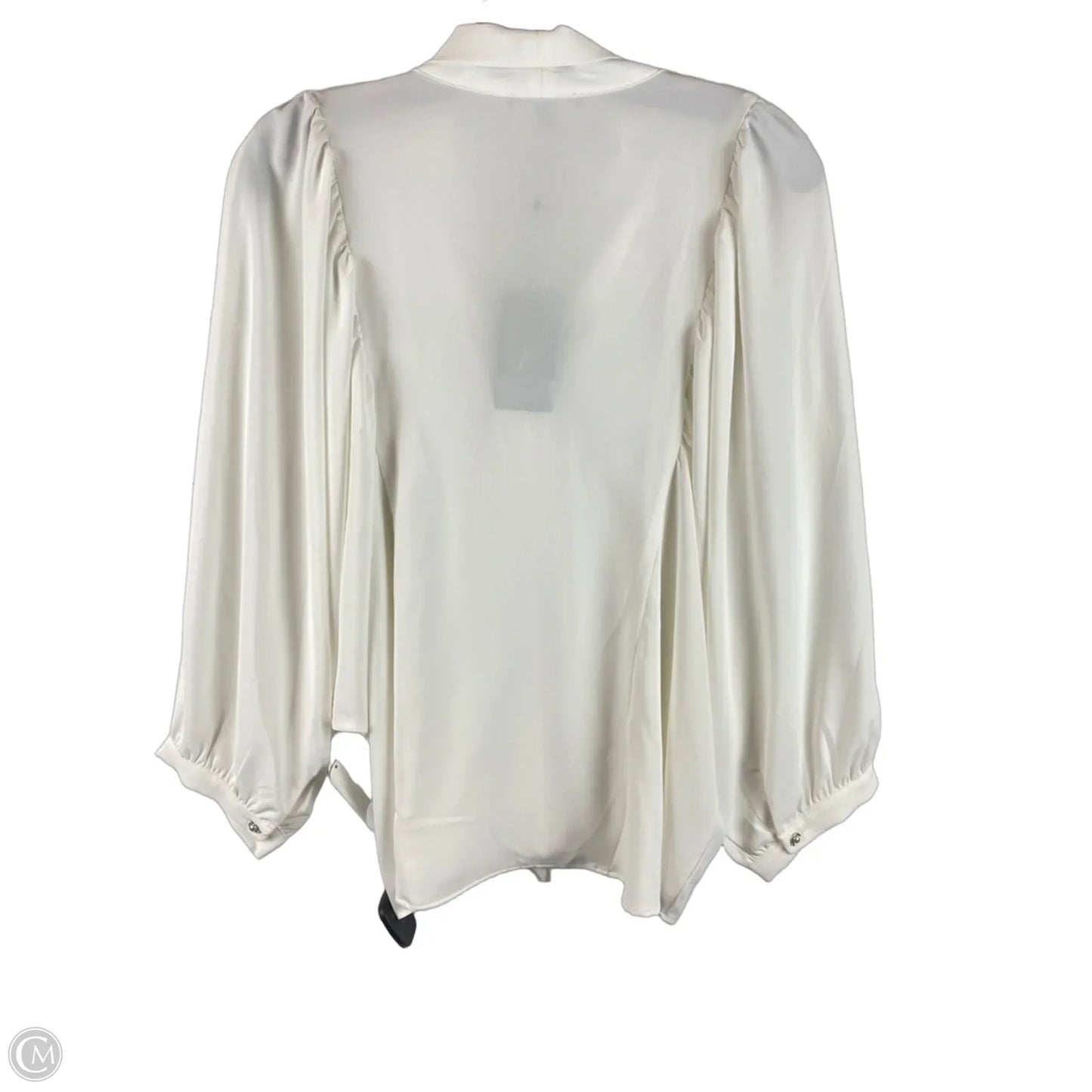 Top Long Sleeve By Adrianna Papell In White, Size: L