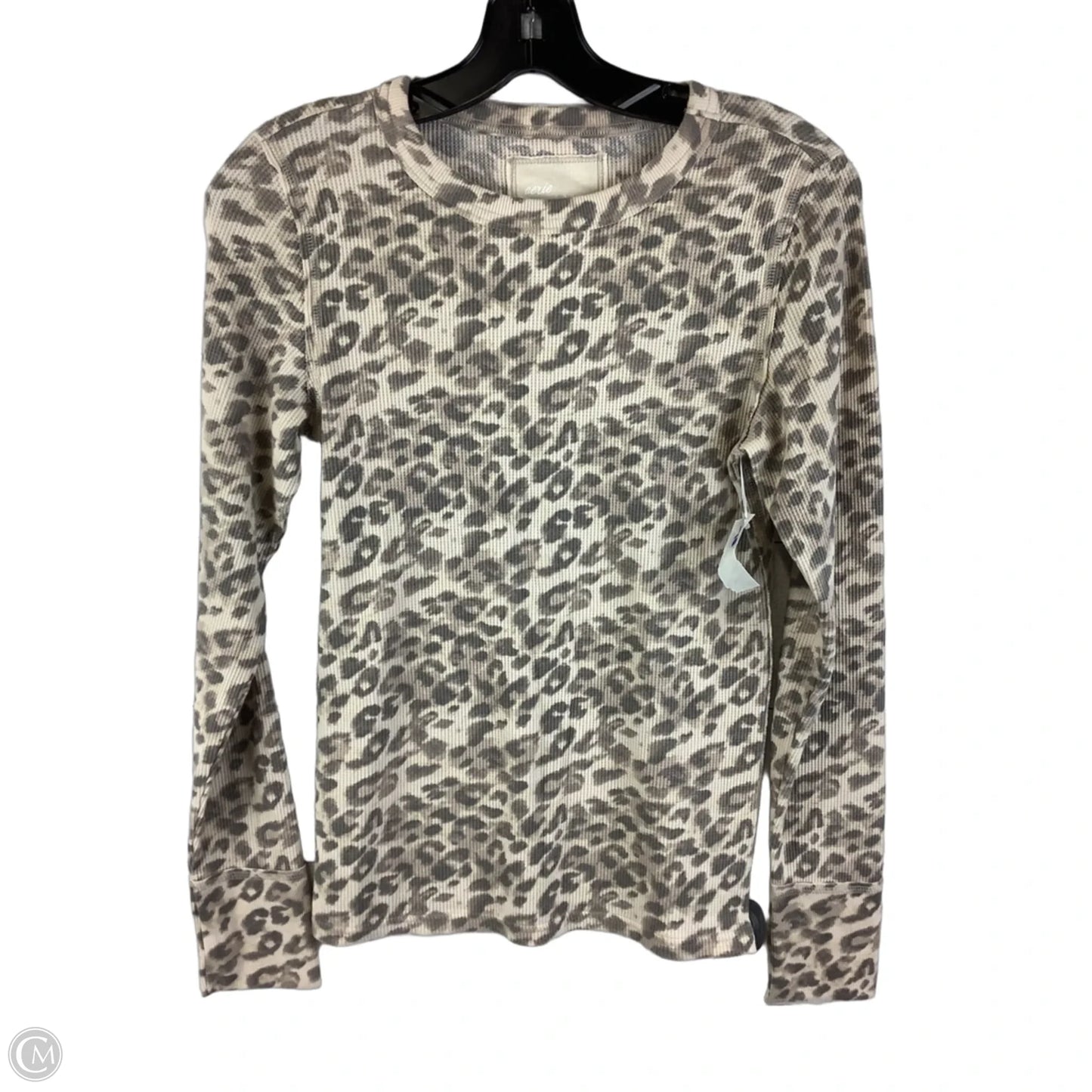 Top Long Sleeve By Aerie In Animal Print, Size: M