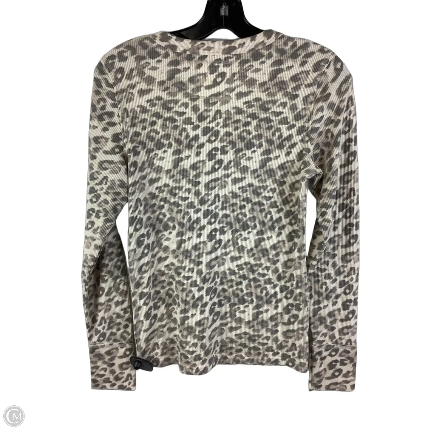 Top Long Sleeve By Aerie In Animal Print, Size: M