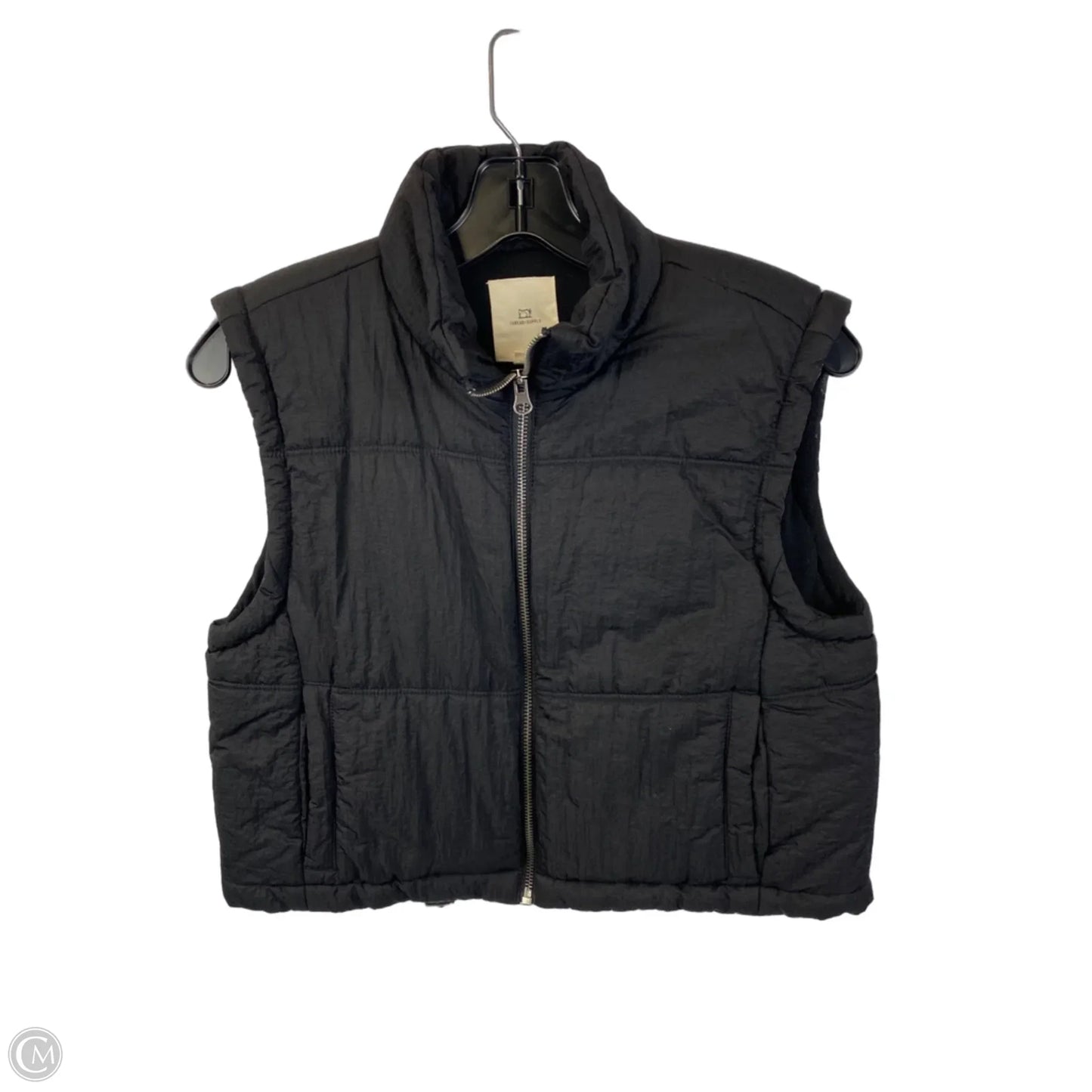 Vest Puffer & Quilted By Thread And Supply In Black, Size: Xs
