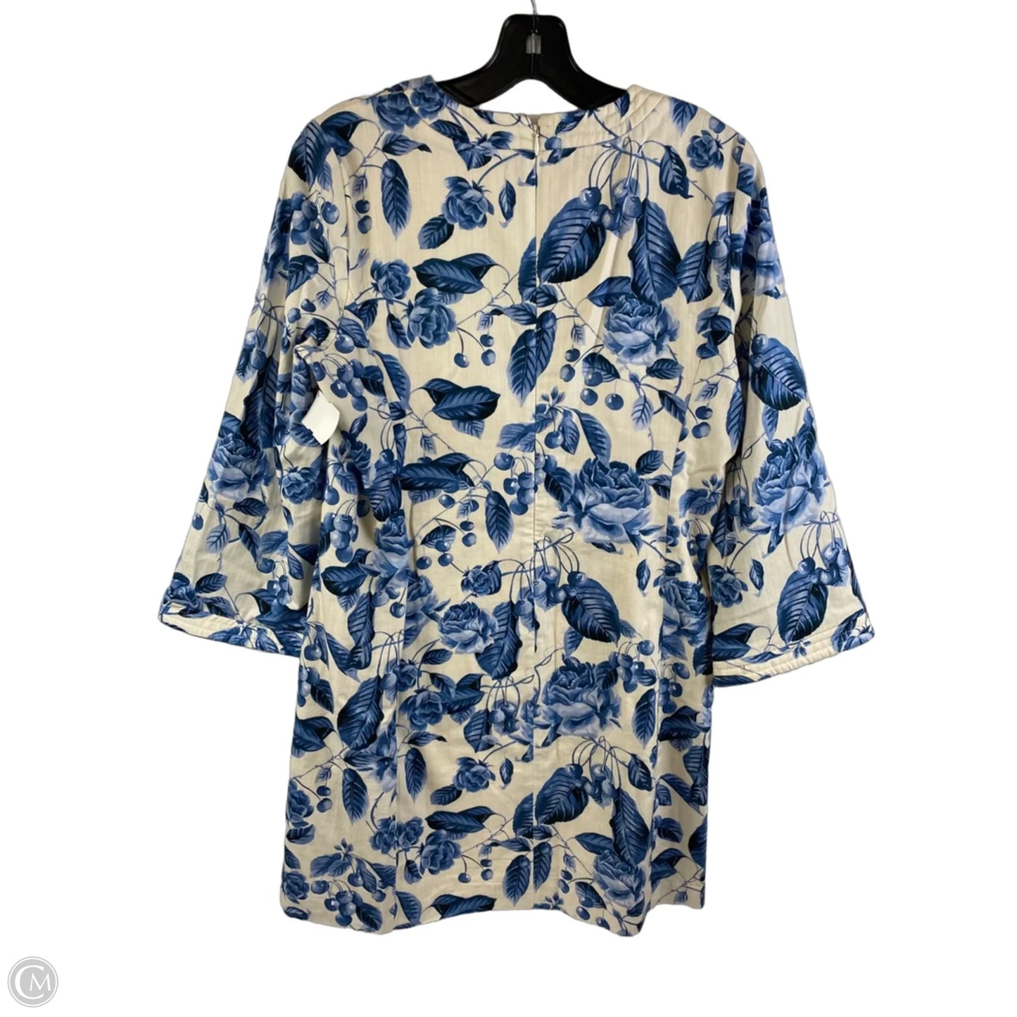 Dress Casual Short By Cmc In Blue & Cream, Size: M