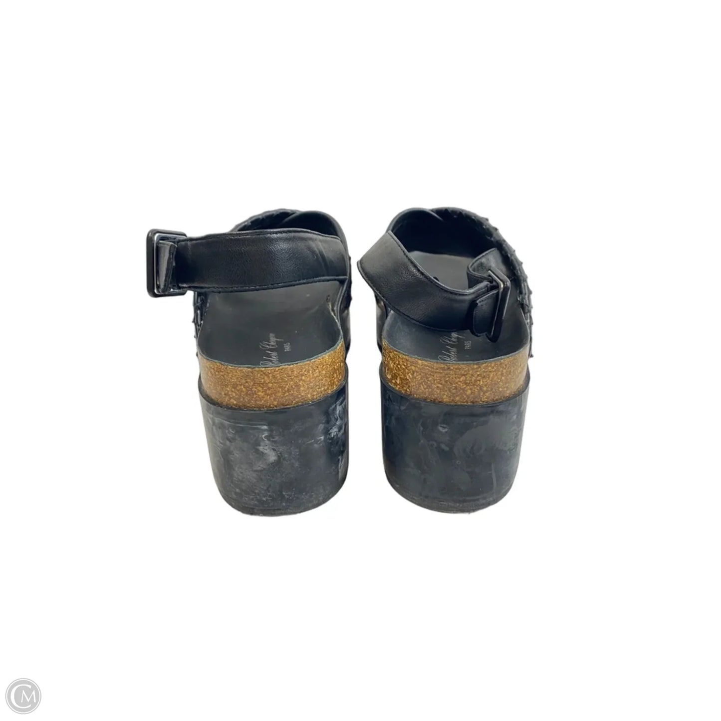 Sandals Heels Block By Cmc In Black, Size: 7