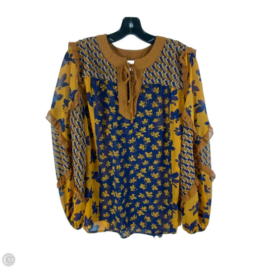 Top Long Sleeve By Cabi In Brown, Size: S